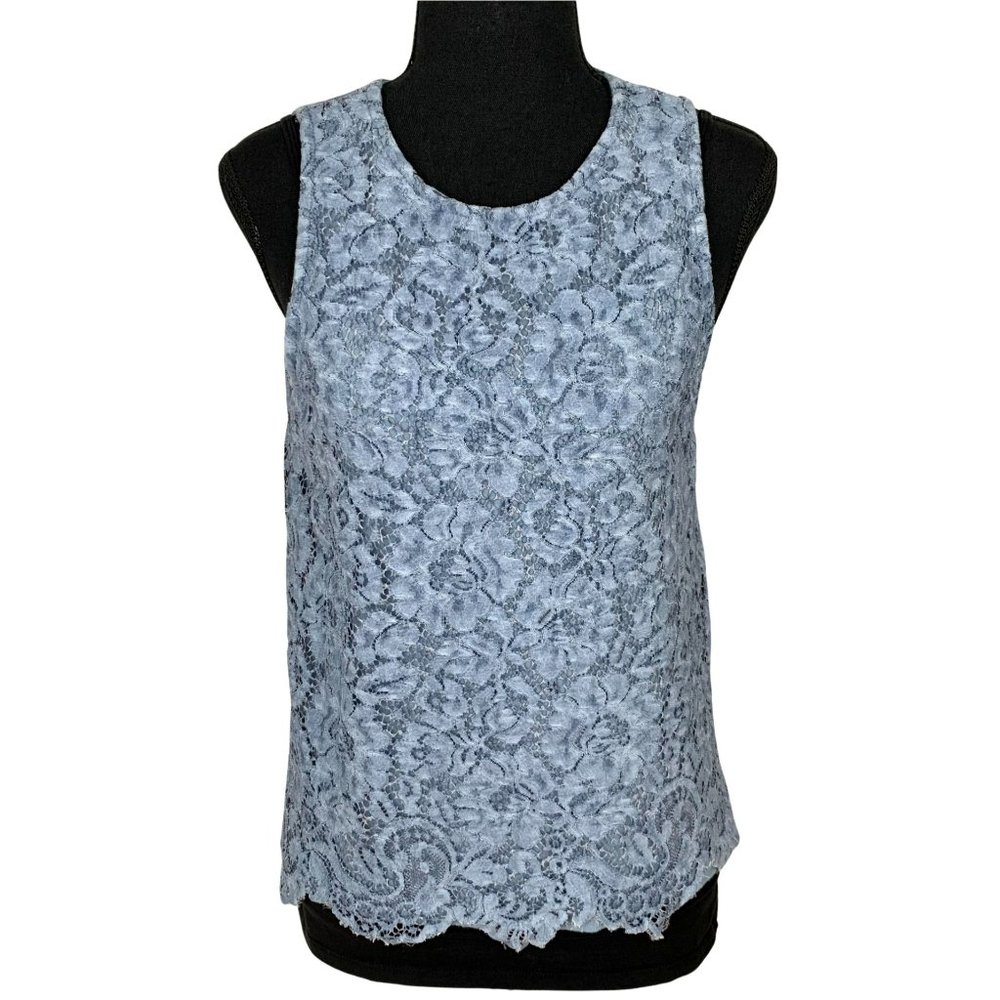 KISMET Blue Lace Sleeveless Top